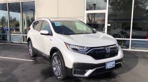 Maybe you would like to learn more about one of these? 2021 Cr V Hybrid Touring Platinum White Pearl Black Youtube
