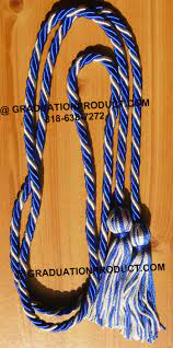 Royal Blue And Silver Braided Graduation Cords From Graduationproduct Com