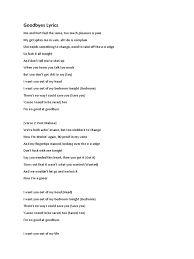 These are the lyrics of 'save it for the bedroom' by you me at six. Goodbye