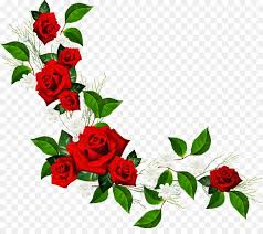 Free Rose Border Png Rose Clipart Flower Frame Png Flower Border Png
