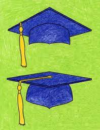 In the beginning stages, don't press down too hard. How To Draw A Graduation Cap Art Projects For Kids