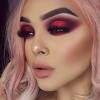 Winged eyes with pink lips. 3
