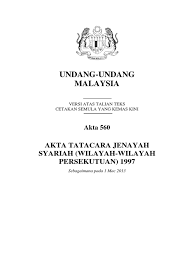 Konsep wilayah dan pewilayahan tidak bisa lepas dari kajian atau pengertian geografi. Akta 560 Akta Prosedur Jenayah Syariah Wilayah Wilayah Persekutuan 1997 Pdf
