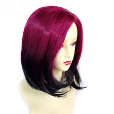 Our dip dye hair guide shows you how to get the trendy look using manic panic products. Wiwigs Wiwigs Wonderful Medium Bob Style Wig Light Wine Red Off Black Dip Dye Ombre Hair Uk