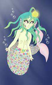 OC] Anglerfish Mermaid 🧜‍♀️ : r/characterdrawing
