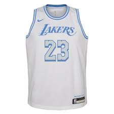 The lebron james fan shop. Nike City Edition Jersey Kids Los Angeles Lakers Lebron James White B Bouncewear