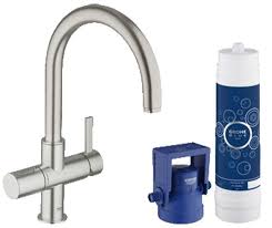 Grohe 31 312 1 Grohe Blue Filtered Water Dispenser Supersteel Faucet Kitchen Cold Only Kitchen Faucet