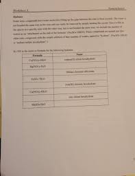 1) how is a hydrate different from other chemical compounds? Solved Worksheet A Nomenclature Hydrates Some Ionic Compo Chegg Com