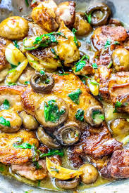 One Pot Garlic Butter Chicken Thighs And Mushrooms Chicken Thighs And Mushrooms All In One Pa Garlic Butter Chicken Chicken Thighs Mushrooms Mushroom Recipes