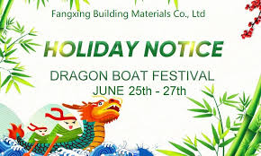 Holiday Notice We Will Have The Traditional Dragon Boat Festival Holiday From June 25 To 27 24th Night In 2020 Dragon Boat Dragon Boat Festival Holiday