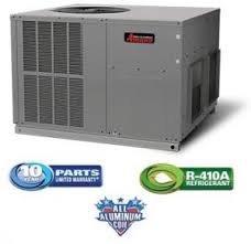 The amana air conditioners are available starting at 13 seer (seasonal energy efficiency ratio) and going all the way up to 24.5 seer. 4 Ton 13 Seer Amana Packaged Air Conditioner Apc1348m41c