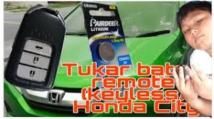 Cara tukar bateri kereta honda city 2016. How To Change Honda Civic City Jazz Keyless Remote Key Battery Cara Tukar Bateri Remote Honda Youtube