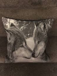 Wolf Cushion Wolf Home Decor Wolf By Pinsandneedles121 On Etsy Cute Bedroom Ideas Etsy
