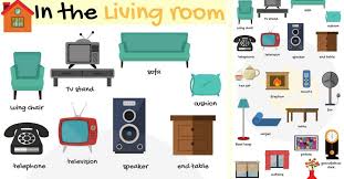 Living Room Furniture Names Of Living Room Objects 7 E S L Living Room Objects Living Room Clipart Stylish Living Room