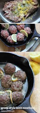 Paleo Greek Style Lamb Meatballs Recipe Balanced Bites Ground Lamb Recipes Lamb Meatball Recipe Tasty Meatballs