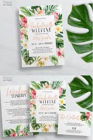 Printable Tropical Bachelorette Weekend Invitation Bachelorette Itinerary Templ Bachelorette Itinerary Bachelorette Weekend Invitations Tropical Bachelorette