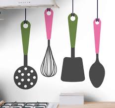 Our wall stickers come with a huge quality guarantee of five years! Cutlery Simple Element Kitchen Wall Decal Tenstickers