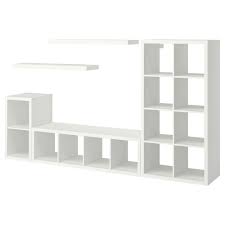 Kallax Lack Aufbewahrung Mit 2 Boden Weiss Ikea Deutschland In 2021 Kallax Wandplank Open Kast