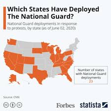 Which U S States Have Deployed The National Guard In Response To The Protests Infographic