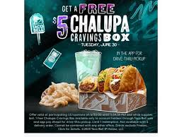 Taco Bell Giving Away Free Chalupa Cravings Boxes On June 30 Wral Com