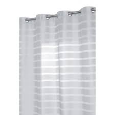 Maybe you would like to learn more about one of these? Voilage 140 X 240 Cm A Oeillets Jacquard Style Design Traits Opaques Gris Argent