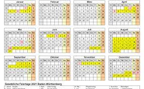 Fr., 01.01.2021 (feiertag) heilige drei könige. Kalender Mit Ferien Bw 2021 Ferien Baden Wurttemberg Cute766