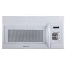 Magic Chef Four A Micro Ondes A Hotte Integree De 1 6 Pieds Cubes Blanc Home Depot Canada
