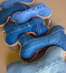 Denim Dog Toys Burlyshirts Artesanato Cao Roupas Para Pet Artesanato Com Jeans