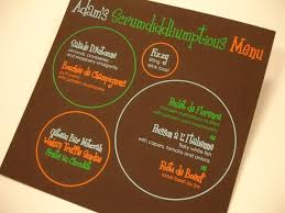 Menu Card Ideas Fun Creative Bar Mitzvah Menus From Michael Zac Design Group Mazelmoments Com Menu Cards Party Menu Menu