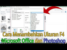 Ukuran berasal dari kata dasar ukur. Cara Menambahkan Ukuran Kertas F4 Pada Printer Epson Bisako