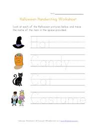 Color red worksheets for toddlers. Halloween Handwriting Worksheet All Kids Network