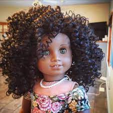 The Girl With All The Curls American Girl Doll Hairstyles Black American Girl Doll Custom American Girl Dolls