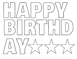 Happy Birthday Banner In Printable Letters Happy Birthday Printable Happy Birthday Lettering Birthday Banner Template
