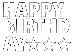 Best printable happy birthday signs leslie website. Happy Birthday Banner In Printable Letters Happy Birthday Lettering Happy Birthday Printable Birthday Banner Template
