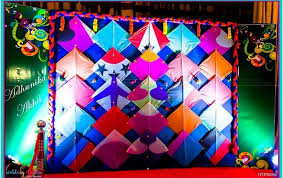 Kites Backdrop Mehendi Decor Ideas Kite Decoration Indian Wedding Decorations