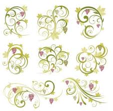 Simple flowers seamless vector pattern. Abstract Floral Vine Grape Ornament Vector Free Download