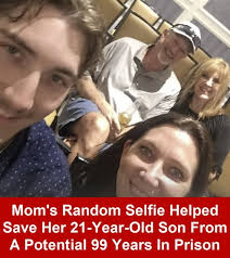 One mom's family selfie saved her son from a potential lifetime behind bars.