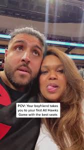 King at The Atlanta Game with Girlfriend