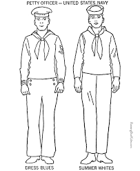 Armed Forces Printables To Color Coloring Pages People Coloring Pages Navy Uniforms
