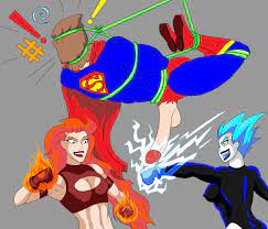 Livewire x Volcana Ballbusting Superman ~ DC Comics Femdom by Superblast –  Rule 34 Femdom Club