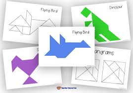 Help your child learn about shapes with our downloadable tangram puzzles. Printable Tangram Puzzles