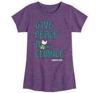 Woodstock - Give Peace A Chance - Toddler & Youth Girls Short Sleeve  Graphic T-Shirt