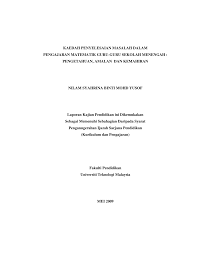 Pengertian model pembelajaran berbasis masalah (problem based learning/pbl) adalah suatu model pembelajaran yang dirancang pada proses penyelesaian masalah yang dihadapi secara ilmiah agar siswa mendapat pengetahuan penting. Http Eprints Utm My Id Eprint 28286 1 Nilamsyarinamfp2009 Pdf