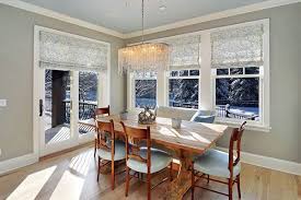Choosing the dining room window treatments is an effort to make the interior looks complete in terms of arrangement and decoration. 20 Dining Room Window Treatment Ideas Home Design Lover