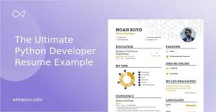 Keep your head up and keep applying. Python Developer Resume Examples Pro Tips Featured Enhancv