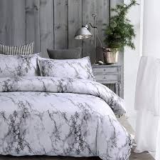 Amor Amore White Marble Comforter Gray Grey And White Comforter Set Super Soft Microfiber Bedding Marble Comforter Twin Size Microfiber Twin Lavorist Marble Bed Set Comfortable Bedroom Grey And