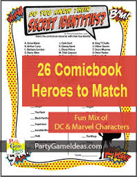 This covers everything from disney, to harry potter, and even emma stone movies, so get ready. Comic Book Hero Secret Identities Trivia Game