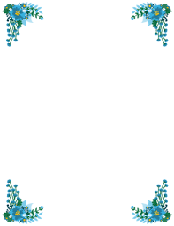 17 christmas paper templates doc psd. Blue Flower Border Wedding Borders Flower Border Page Borders