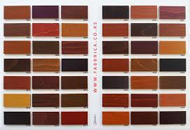 New Color Chart Water Based Stains Fabbrica