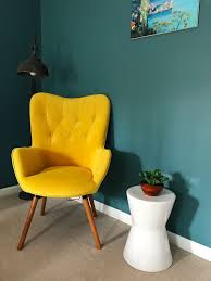 Favorite this post jun 7 55 gallon fish tank I Used This Yellow Chair To Add A Small Color Splash Into My Moody Teal And Bras Yellow Chair Living Room Yellow Bedroom Decor Yellow Chair